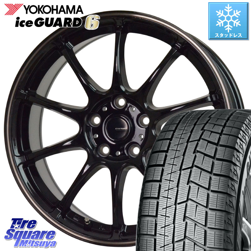 YOKOHAMA R2810 iceGUARD6 ig60 アイスガード ヨコハマ スタッドレス ミツヤ 205/50R16HotStuff G・SPEED P-07 ジー・スピード ホイール 16インチ 16X6.5J 48 5穴 100|タイヤスクエアミツヤ
