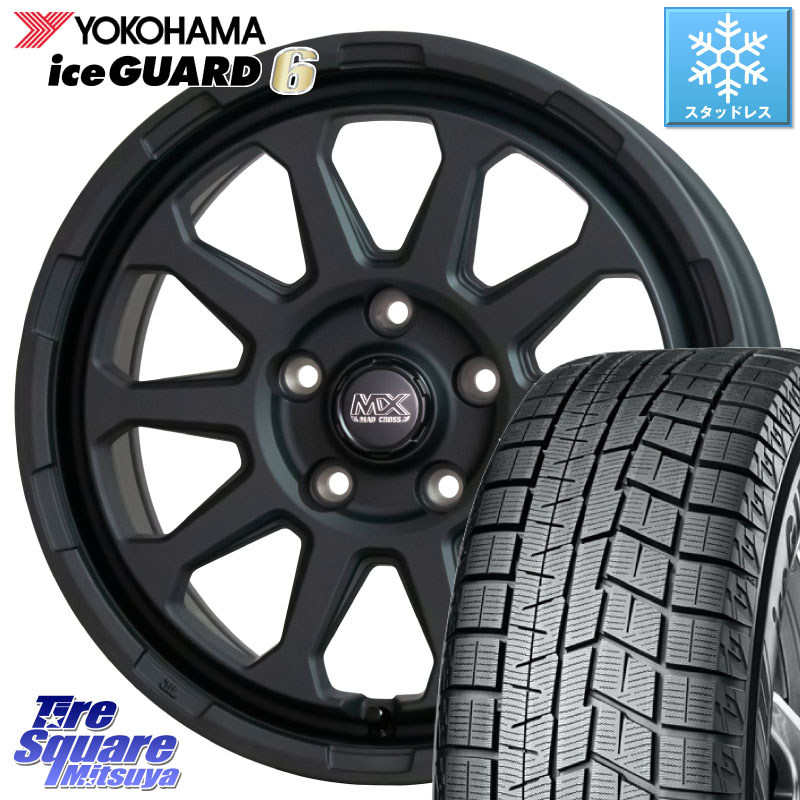 YOKOHAMA R2810 iceGUARD6 ig60 アイスガード ヨコハマ スタッドレス ミツヤ 205/50R16HotStuff マッドクロス レンジャー ブラック 5H ホイール 16インチ 16X7.0J 38 5穴 114.3|タイヤスクエアミツヤ