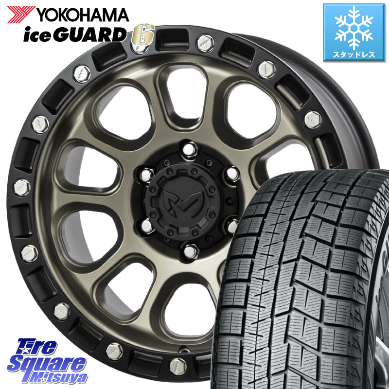 YOKOHAMA R2817 iceGUARD6 ig60 アイスガード ヨコハマ スタッドレス ミツヤ 225/55R16MKW M204 コヨーテブロンズ ホイール 16インチ 16X7.0J 35 5穴 114.3 RX-8 MAZDA｜タイヤスクエアミツヤ