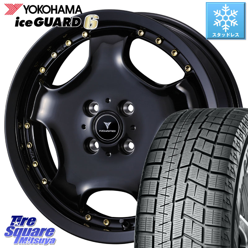 YOKOHAMA R4656 iceGUARD6 ig60 アイスガード ヨコハマ スタッドレス ミツヤ 185/50R16 WEDS NOVARIS ASSETE D1 特価● ホイール 16インチ ノヴァリス アセット 16 X 5.0J +45 4穴 100 Mx27/37/47Sソリオ・デリカD2