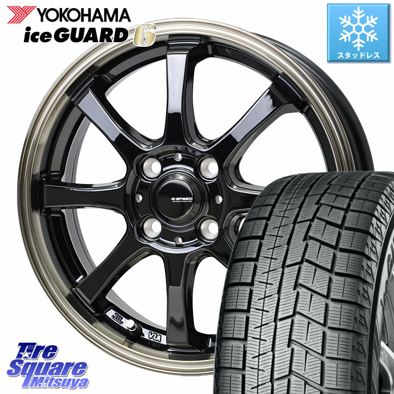 YOKOHAMA R2816 iceGUARD6 ig60 アイスガード ヨコハマ スタッドレス ミツヤ 175/60R15 HotStuff G-SPEED P-08 ホイール 15インチ ジースピード 15 X 5.5J +43 4穴 100 K13マーチ 140系ポルテ E11ノート