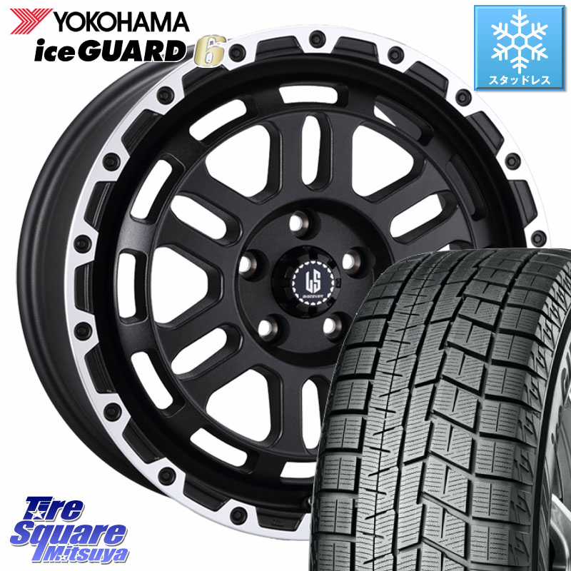 YOKOHAMA R2817 iceGUARD6 ig60 アイスガード ヨコハマ スタッドレス ミツヤ 225/55R16 阿部商会 LA STRADA DISCOVER ホイール 16インチ 16 X 7.0J +40 5穴 114.3