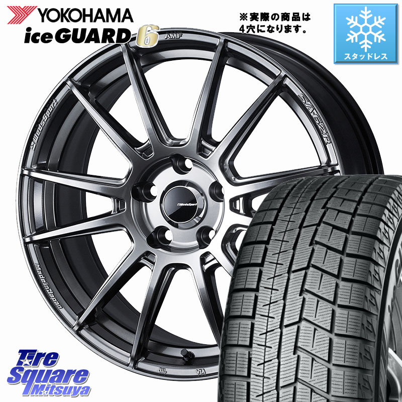 YOKOHAMA R2810 iceGUARD6 ig60 アイスガード ヨコハマ スタッドレス ミツヤ 205/50R16 WEDS WedsSport SA-62R ホイール 16インチ 16 X 6.5J(ND5RC Brembo) +42 4穴 100 ロードスター オプションブレンボキャリパー対応(チューナーサイズ)