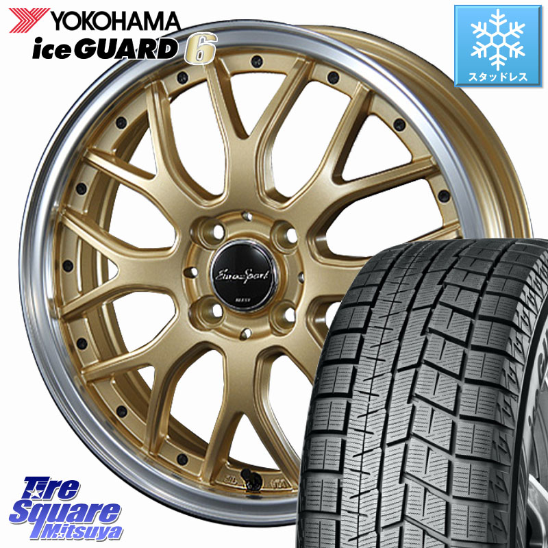 YOKOHAMA R2810 iceGUARD6 ig60 アイスガード ヨコハマ スタッドレス ミツヤ 205/50R16BLEST EuroSport Type815 ホイール 16インチ 16X6.0J 48 4穴 100 アクア|タイヤスクエアミツヤ