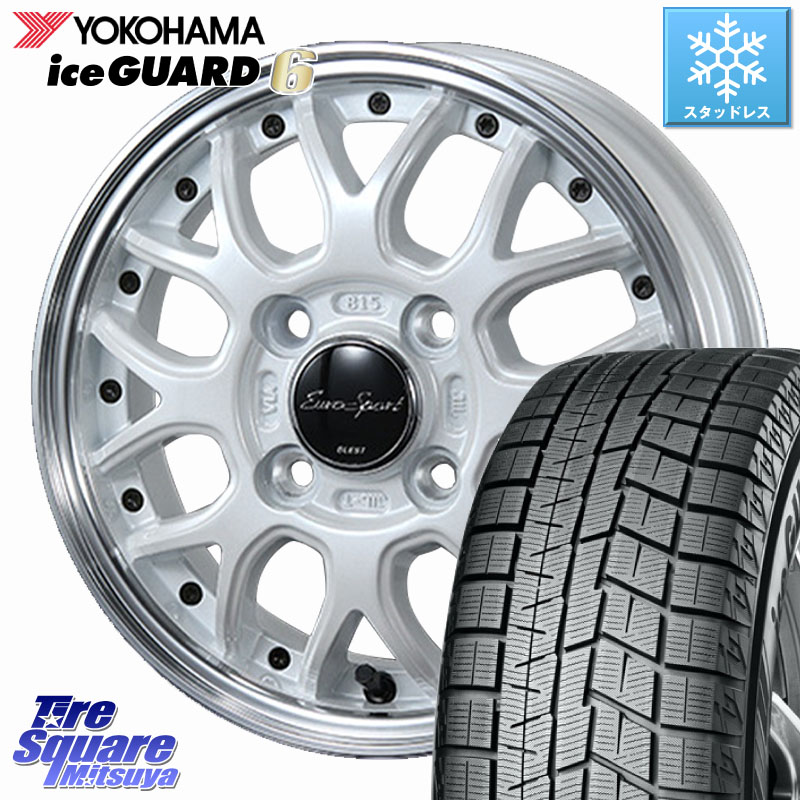 YOKOHAMA R4656 iceGUARD6 ig60 アイスガード ヨコハマ スタッドレス ミツヤ 185/50R16BLEST EuroSport Type815 軽自動車専用 ホイール 16インチ 16X5.0J 45 4穴 100 Mx27/37/47Sソリオ・MB37SデリカD2 デリカD:2 D2｜タイヤスクエアミツヤ