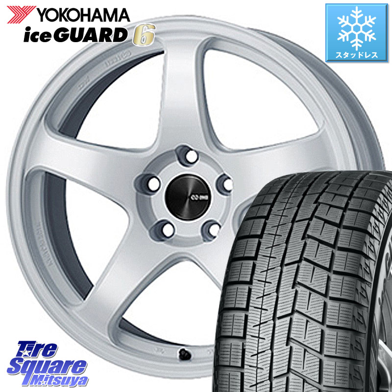 YOKOHAMA R4656 iceGUARD6 ig60 アイスガード ヨコハマ スタッドレス ミツヤ 185/50R16ENKEI エンケイ PerformanceLine PF05 WH 軽カー用 16インチ 16X5.5J 45 4穴 100 Mx27/37/47Sソリオ・MB37SデリカD2 MAD7Sソリオ/MBD7SデリカD2 デリカD:2 D2｜タイヤスクエアミツヤ