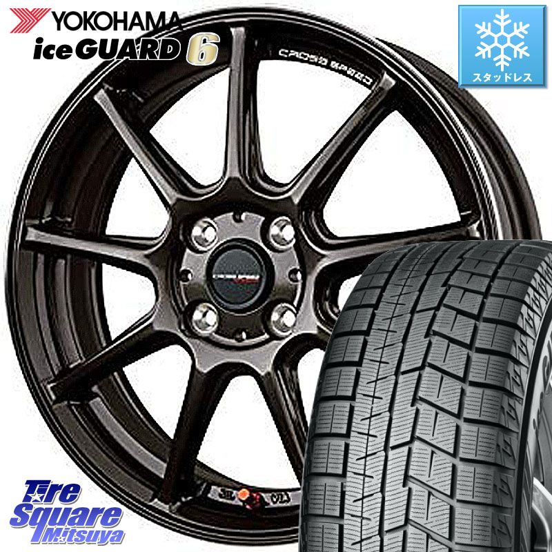 YOKOHAMA R2810 iceGUARD6 ig60 アイスガード ヨコハマ スタッドレス ミツヤ 205/50R16HotStuff クロススピード RS9 RS-9 軽量 ホイール 16インチ 16X6.0J 45 4穴 100 ロードスターRF アクア|タイヤスクエアミツヤ