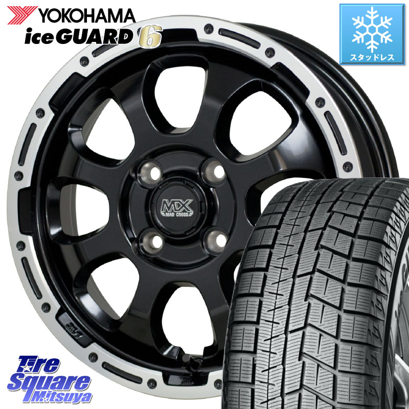 YOKOHAMA R2810 iceGUARD6 ig60 アイスガード ヨコハマ スタッドレス ミツヤ 205/50R16HotStuff マッドクロス GRACE グレイス BK 4H 在庫● ホイール 16インチ ★サマーセール★ 16X6.0J 42 4穴 100 ロードスターRF アクア｜タイヤスクエアミツヤ