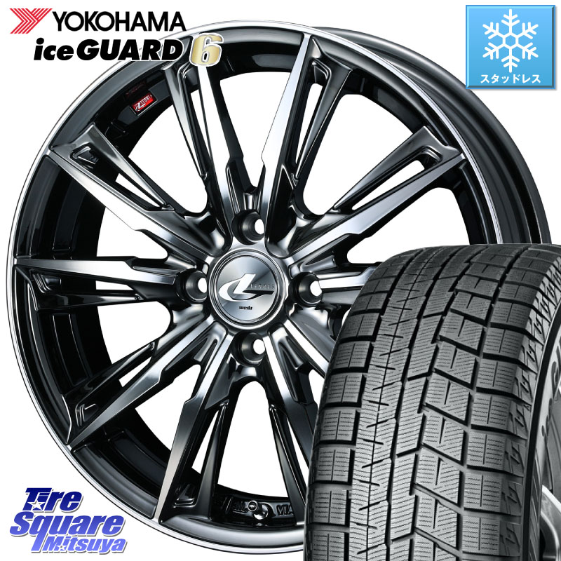 YOKOHAMA R4656 iceGUARD6 ig60 アイスガード ヨコハマ スタッドレス ミツヤ 185/50R16 WEDS LEONIS レオニス GX ウェッズ ホイール 16インチ 16 X 5.0J +45 4穴 100 Mx27/37/47Sソリオ・デリカD2