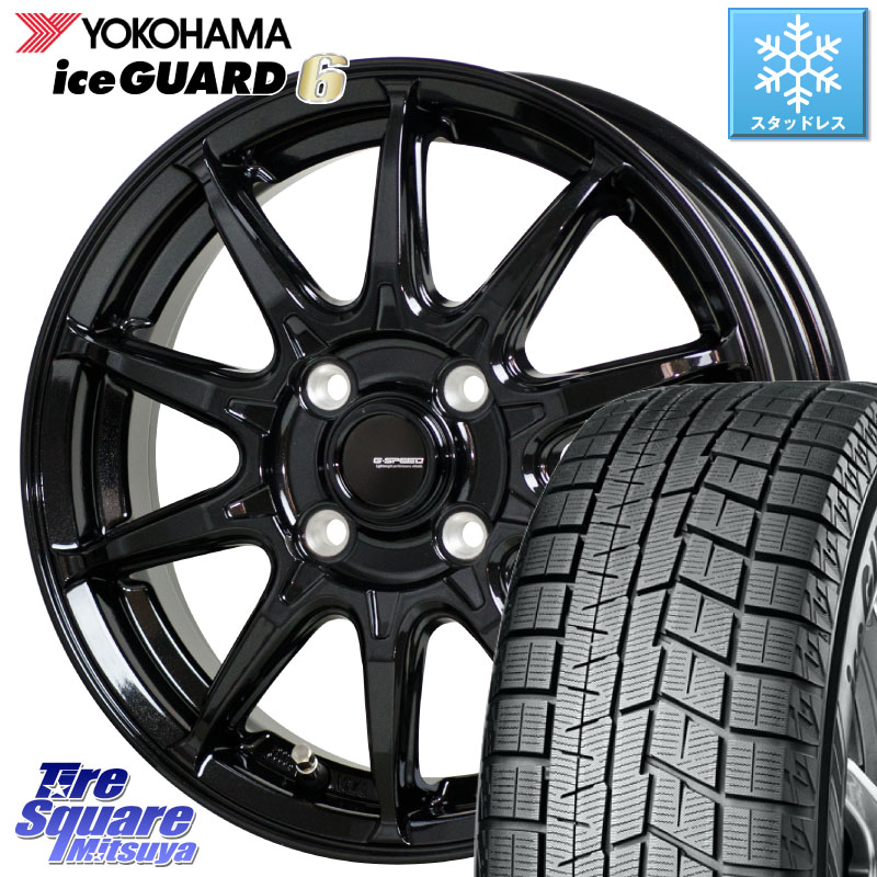 YOKOHAMA R4656 iceGUARD6 ig60 アイスガード ヨコハマ スタッドレス ミツヤ 185/50R16 HotStuff G-SPEED G-05 G05 16インチ ジースピード ホイール 16 X 6.0J +45 4穴 100 Mx27/37/47Sソリオ・デリカD2 MAD7Sソリオ・MBD7SデリカD2
