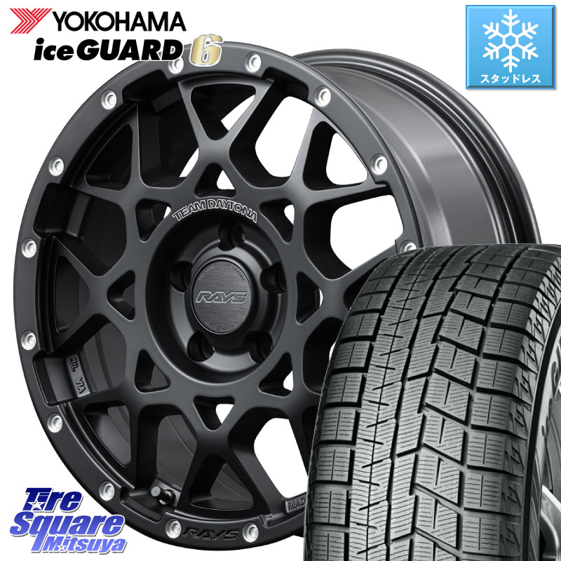 YOKOHAMA R2817 iceGUARD6 ig60 アイスガード ヨコハマ スタッドレス ミツヤ 225/55R16 RAYS 【欠品次回6~7月】 レイズ M8 デイトナ DAYTONA 16インチ 16 X 7.0J +37 5穴 114.3