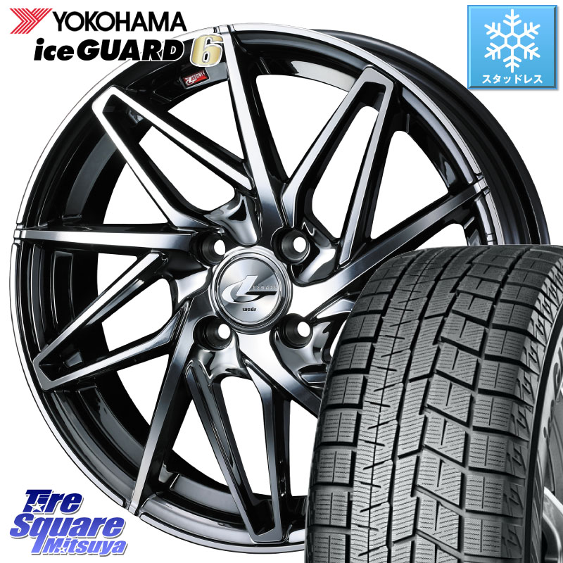 YOKOHAMA R2810 iceGUARD6 ig60 アイスガード ヨコハマ スタッドレス ミツヤ 205/50R16WEDS 40575 レオニス LEONIS IT 16インチ 16X6.0J 42 4穴 100 ロードスターRF アクア｜タイヤスクエアミツヤ