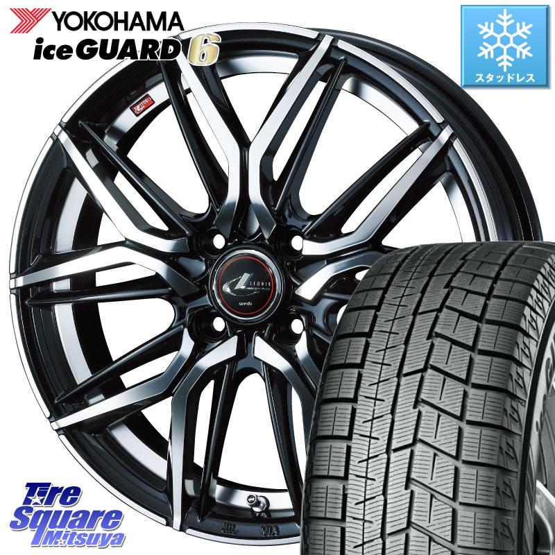 YOKOHAMA R4656 iceGUARD6 ig60 アイスガード ヨコハマ スタッドレス ミツヤ 185/50R16WEDS 40791 レオニス LEONIS LM 16インチ 16X6.0J 50 4穴 100｜タイヤスクエアミツヤ 102,443円