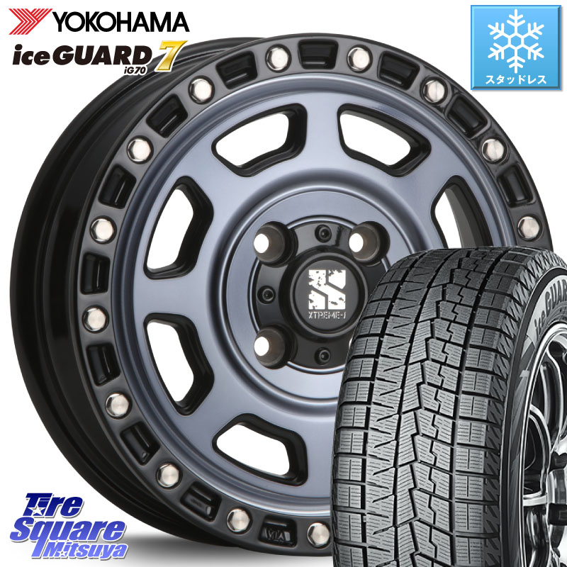 YOKOHAMA R7163 ice GUARD7 IG70 アイスガード スタッドレス ミツヤ 165/50R15MLJ XJ07 XTREME-J 4H IND エクストリームJ 15インチ 15X4.5J 43 4穴 100 タウンボックス クリッパーリオ 日産 コペン アトレーワゴン|タイヤスクエアミツヤ