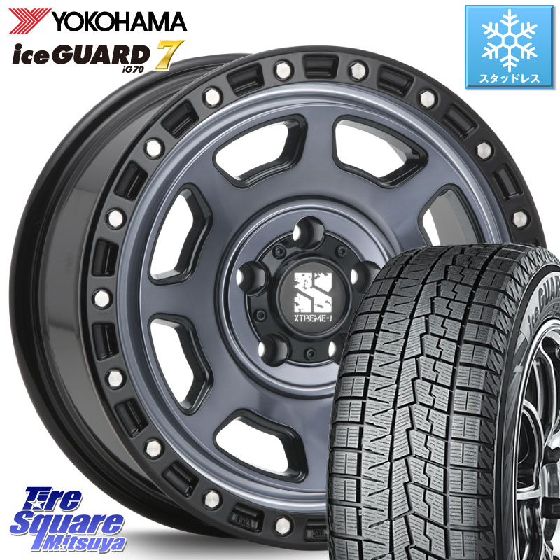 YOKOHAMA R7112 ice GUARD7 IG70 96Q XL アイスガード スタッドレス ミツヤ 205/60R16MLJ XJ07 XTREME-J 5H IND エクストリームJ 16インチ 16X7.0J 35 5穴 114.3 SAI インサイト|タイヤスクエアミツヤ
