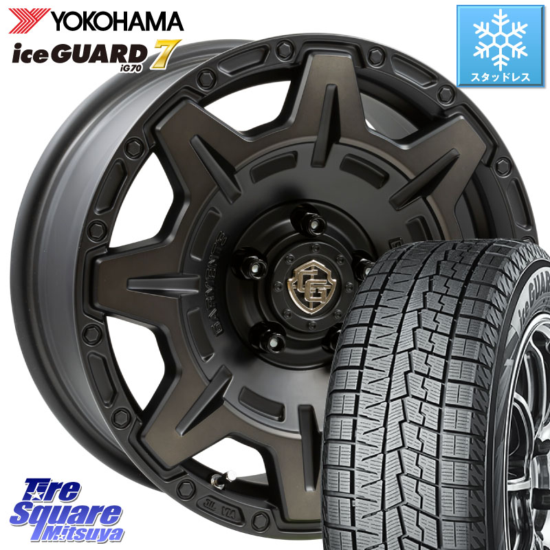 YOKOHAMA R7116 ice GUARD7 IG70 アイスガード スタッドレス ミツヤ 215/65R16 WEDS CROSS OVER GARMENTS StyleM 16インチ 16 X 7.0J +35 5穴 114.3 30系ヴェルファイア 20系アルファード