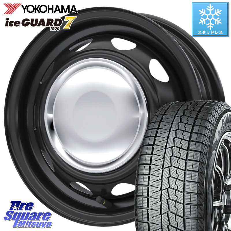 YOKOHAMA R7126 ice GUARD7 IG70 アイスガード スタッドレス ミツヤ 175/70R14 WEDS NeoCarrow ネオキャロ クローム ホイール 14インチ 14 X 4.5J +45 4穴 100 Mx27/37/47Sソリオ・デリカD2