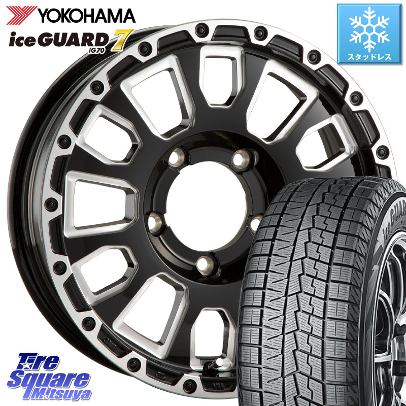 YOKOHAMA R7116 ice GUARD7 IG70 アイスガード スタッドレス ミツヤ 215/65R16 阿部商会 LA STRADA AVENTURA アヴェンチュラ 16インチ 16 X 5.5J +22 5穴 139.7 ジムニー専用(要オーバーフェンダー等)