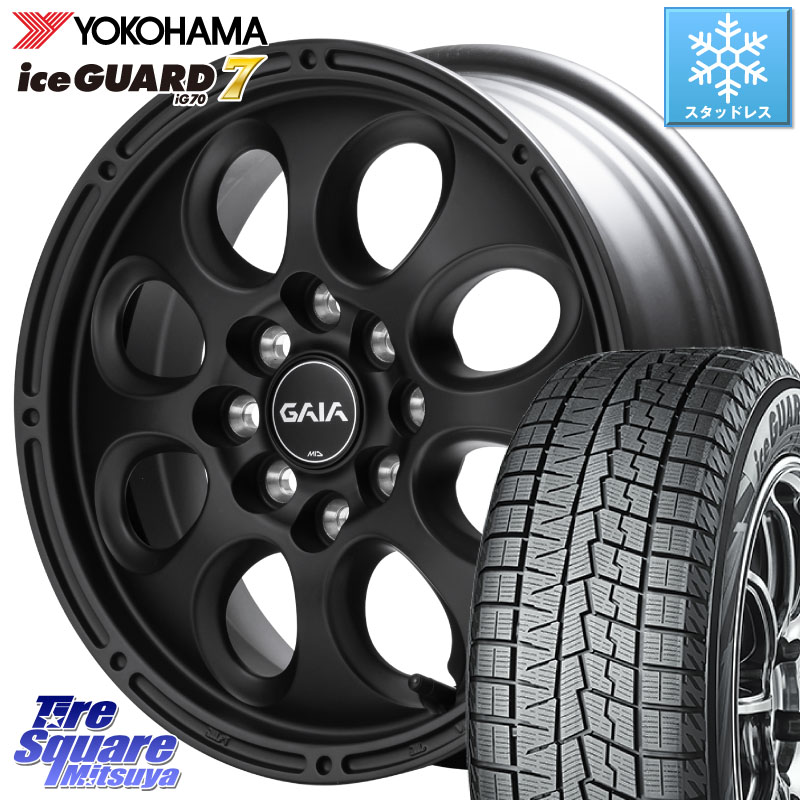 YOKOHAMA R7119 ice GUARD7 IG70 アイスガード スタッドレス ミツヤ 165/70R14 MANARAY MID GAIA X ガイアクロス ホイール 14インチ 14 X 5.0J +42 4穴 100