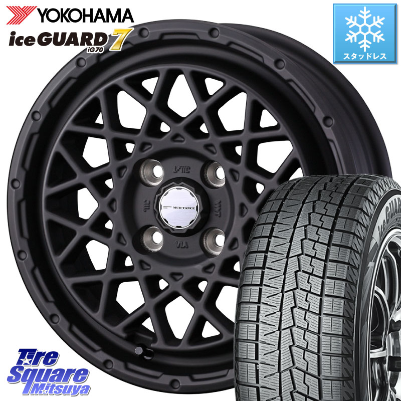 YOKOHAMA R7119 ice GUARD7 IG70 アイスガード スタッドレス ミツヤ 165/70R14 WEDS 41150 マッドヴァンス MUD VANCE 09 ホイール 14インチ 14 X 5.0J +35 4穴 100
