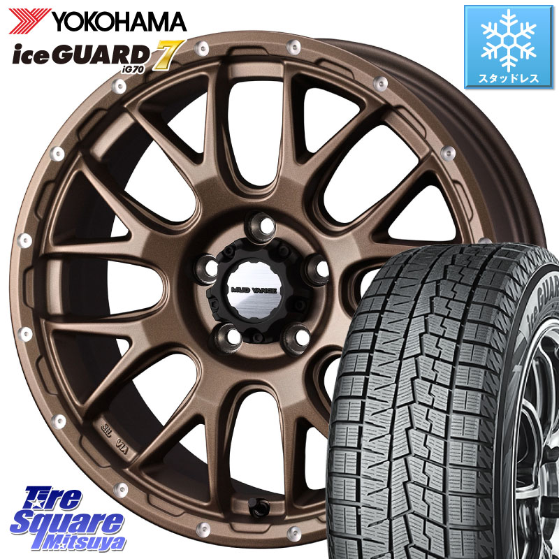 YOKOHAMA R7109 ice GUARD7 IG70 アイスガード スタッドレス ミツヤ 215/60R16 WEDS 41143 マッドヴァンス MUD VANCE 08 ホイール 16インチ 16 X 7.0J +35 5穴 114.3