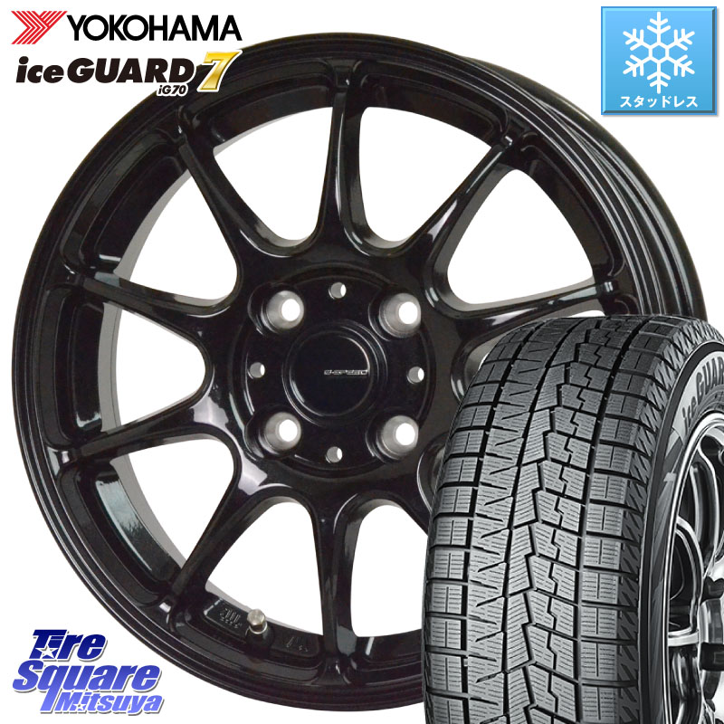 YOKOHAMA R7181 ice GUARD7 IG70 アイスガード スタッドレス ミツヤ 195/55R15HotStuff G.SPEED G-07 ホイール 15インチ ジースピード 15X5.5J 43 4穴 100 モビリオ/モビリオスパイク|タイヤスクエアミツヤ
