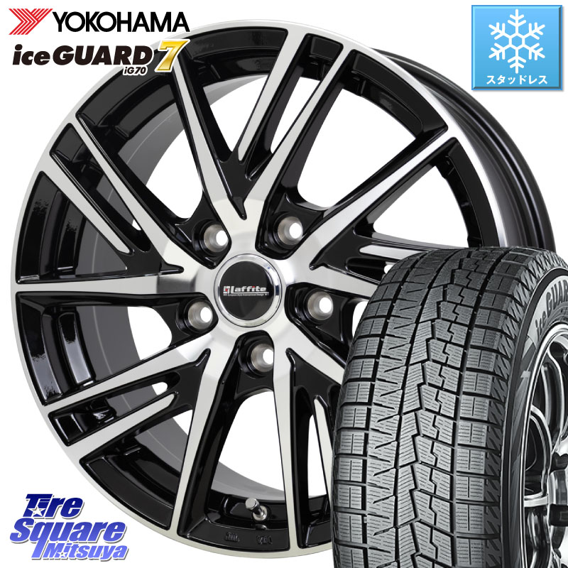 YOKOHAMA R7185 ice GUARD7 IG70 アイスガード スタッドレス ミツヤ 215/50R18 HotStuff ラフィット LW06-2 LW-06-2 ホイール 18インチ 18 X 7.0J +55 5穴 114.3 WR-V