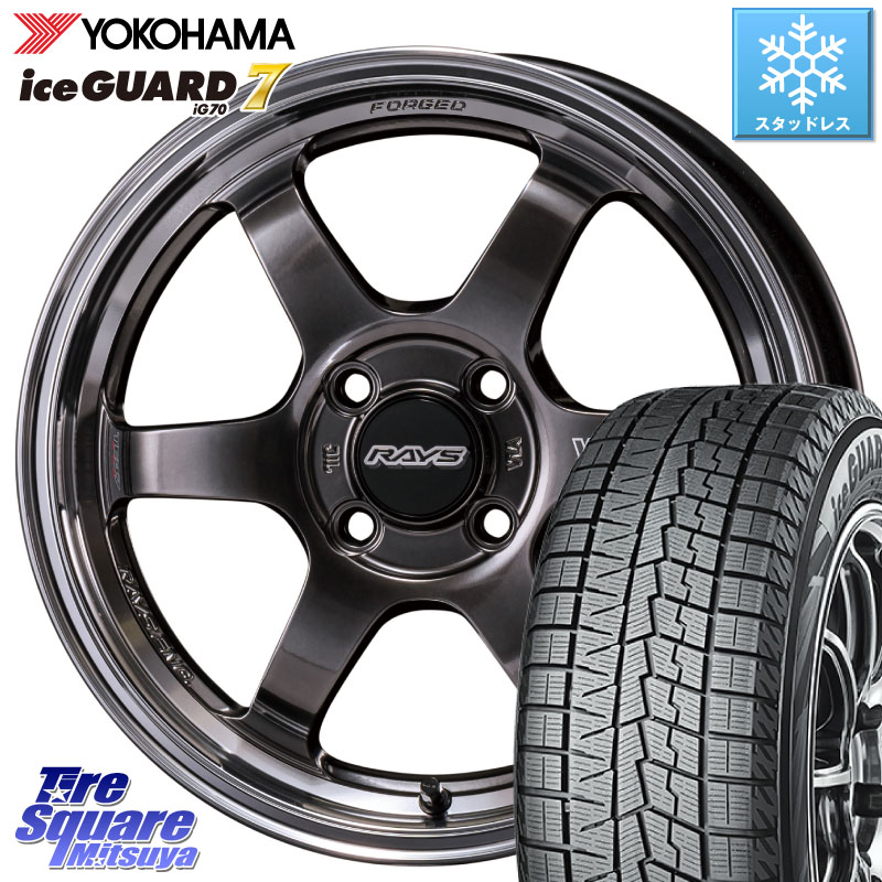 YOKOHAMA R7162 ice GUARD7 IG70 アイスガード スタッドレス ミツヤ 185/60R16RAYS 【欠品次回3~4月】 VOLK RACING TE37 KCR PROGRESSIVE MODEL KCR ホイール 16インチ 16X5.5J 45 4穴 100 FITクロスター｜タイヤスクエアミツヤ