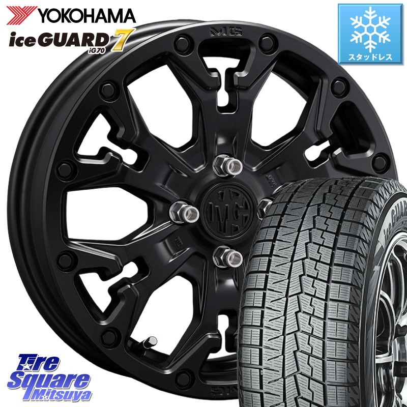 YOKOHAMA R7132 ice GUARD7 IG70 アイスガード スタッドレス ミツヤ 205/65R16CRIMSON MG GOLEM Jr ホイール 16インチ 16X6.0J 38 4穴 100 ロッキー ガソリン車 4穴 ライズ ガソリン車 4穴|タイヤスクエアミツヤ