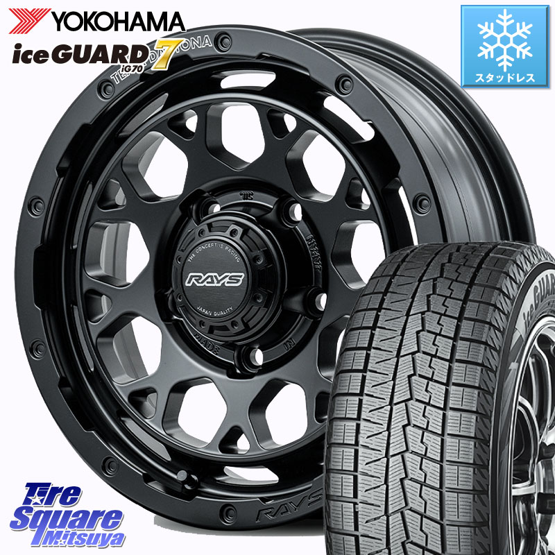 YOKOHAMA R7116 ice GUARD7 IG70 アイスガード スタッドレス ミツヤ 215/65R16 RAYS 【欠品次回8~9月】 TEAM DAYTONA M9+ BOJ ホイール 16インチ 16 X 5.5J +20 5穴 139.7 ジムニー専用(要オーバーフェンダー等)