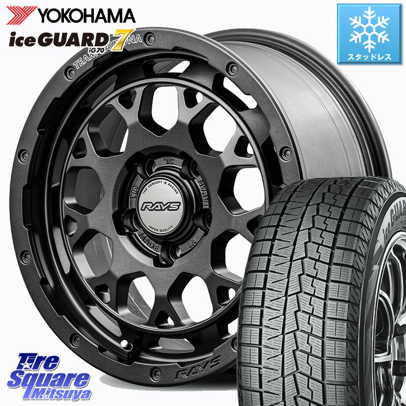 YOKOHAMA R7121 ice GUARD7 IG70 アイスガード スタッドレス ミツヤ 215/55R17 RAYS 【欠品次回8~9月】 TEAM DAYTONA M9+ Spec M ホイール 17インチ 17 X 7.0J +40 5穴 114.3 70系カムリ