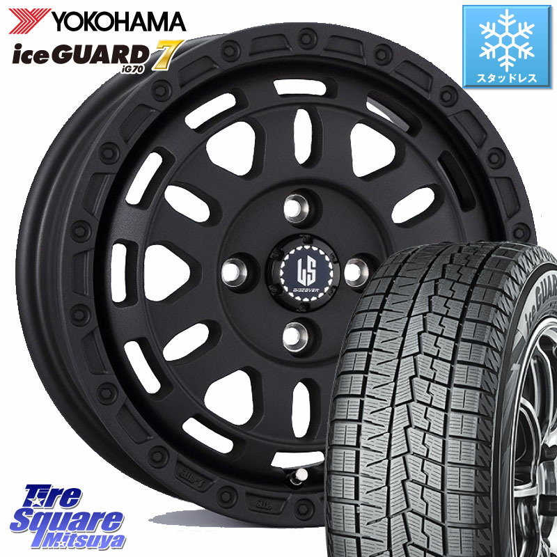 YOKOHAMA R7131 ice GUARD7 IG70 アイスガード スタッドレス ミツヤ 165/60R15 阿部商会 LA STRADA DISCOVER ホイール 15インチ 15 X 4.5J +45 4穴 100 デリカミニ4WD キャスト[アクティバ] ハスラー ピクシスジョイ[Cグレード] ハイゼット アゲトラCustom車用※軽自動