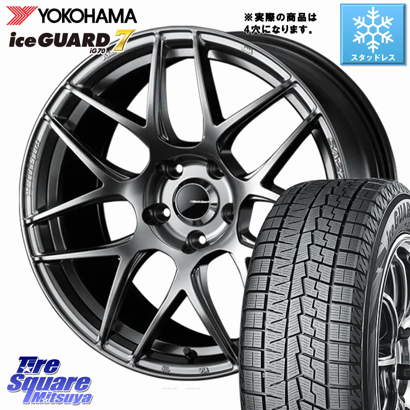 YOKOHAMA R7162 ice GUARD7 IG70 アイスガード スタッドレス ミツヤ 185/60R16WEDS WedsSport SA-27R SA27R ウェッズ スポーツ ホイール 16インチ 16X6.5J 50 4穴 100 E13ノート FITクロスター|タイヤスクエアミツヤ