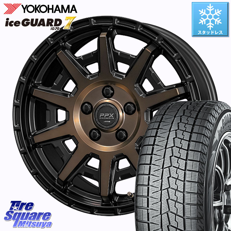 YOKOHAMA R7116 ice GUARD7 IG70 アイスガード スタッドレス ミツヤ 215/65R16 KYOHO PPX D10X ホイール 16インチ 16 X 7.0J +35 5穴 114.3