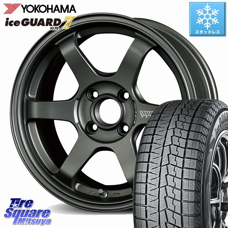 YOKOHAMA R7181 ice GUARD7 IG70 アイスガード スタッドレス ミツヤ 195/55R15RAYS 【欠品次回3~4月】 TE37 SONIC CLUB RACER・VITZ/YARIS専用 VOLK RACING 鍛造 ホイール 15インチ 15X7.0J 48 4穴 100 ヤリス|タイヤスクエアミツヤ
