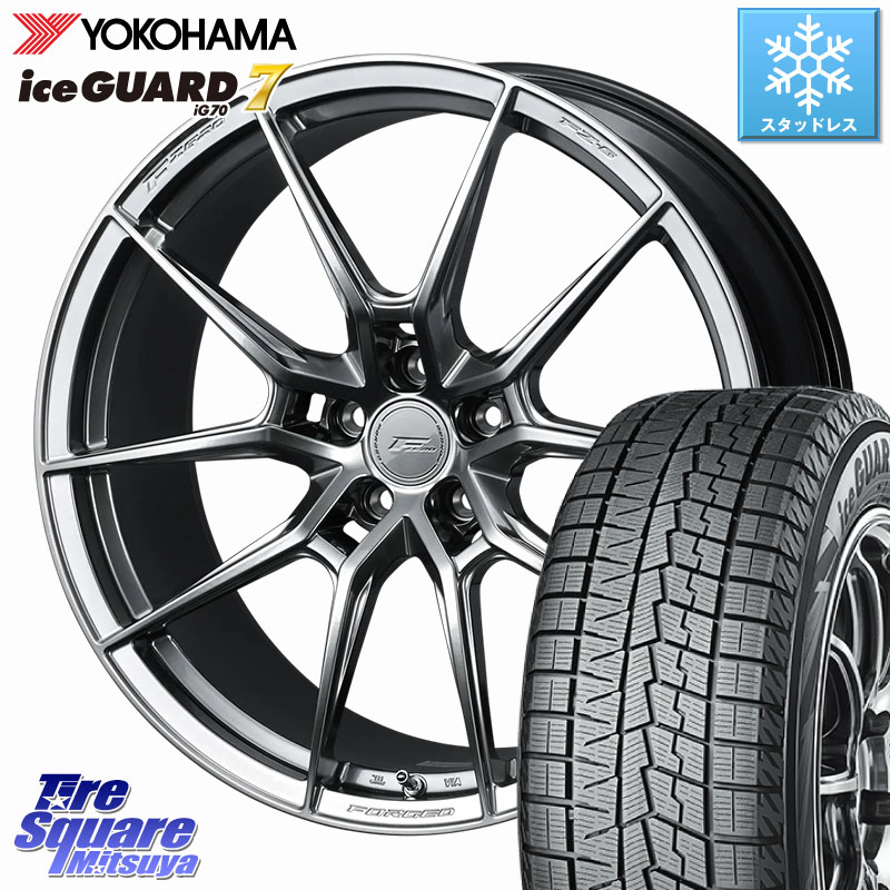YOKOHAMA R9780 ice GUARD7 IG70 アイスガード スタッドレス ミツヤ 245/40R21WEDS F ZERO FZ-6 FZ6 鍛造 FORGED ホイール 21インチ エフゼロ 21X9.0J 40 5穴 120 40系アルファード/ヴェルファイア ローダウン向けチューナーサイズ レクサスLM｜タイヤスクエアミツヤ