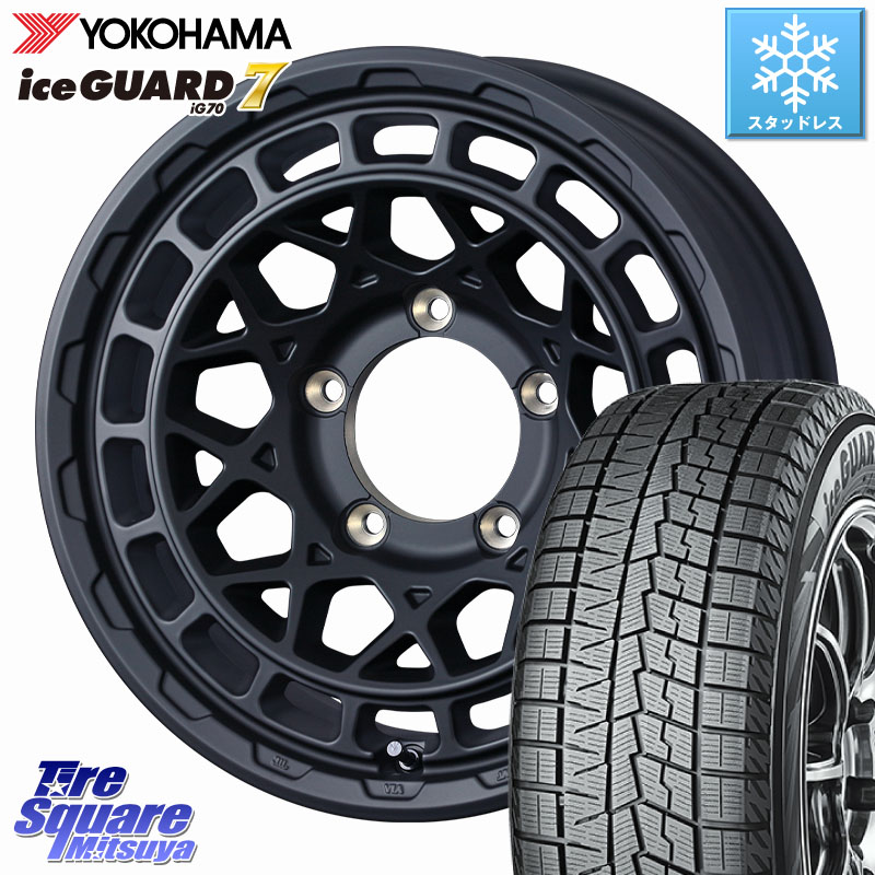 YOKOHAMA R7116 ice GUARD7 IG70 アイスガード スタッドレス ミツヤ 215/65R16 WEDS MUDVANCE X TYPE M ※インセット-5 ホイール 16インチ マッドヴァンス 16 X 6.0J +0 5穴 139.7 ジムニー専用(要オーバーフェンダー等) ジムニ－シエラ・ノマド(カスタム)
