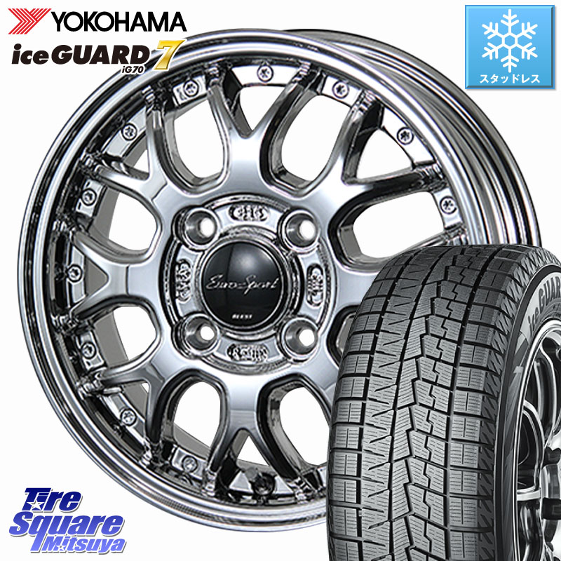 YOKOHAMA R7126 ice GUARD7 IG70 アイスガード スタッドレス ミツヤ 175/70R14 BLEST EuroSport Type815 軽自動車専用 ホイール 14インチ 14 X 4.5J +45 4穴 100 Mx27/37/47Sソリオ・デリカD2 70,780円