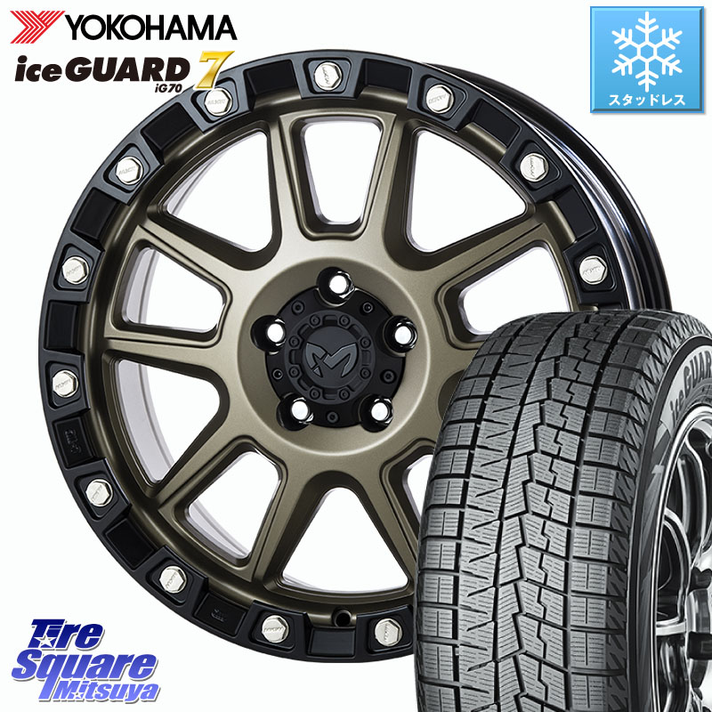 YOKOHAMA R7120 ice GUARD7 IG70 アイスガード スタッドレス ミツヤ 225/45R18 MKW M205 コヨーテブロンズ ホイール 18インチ 18 X 8.0J +40 5穴 114.3