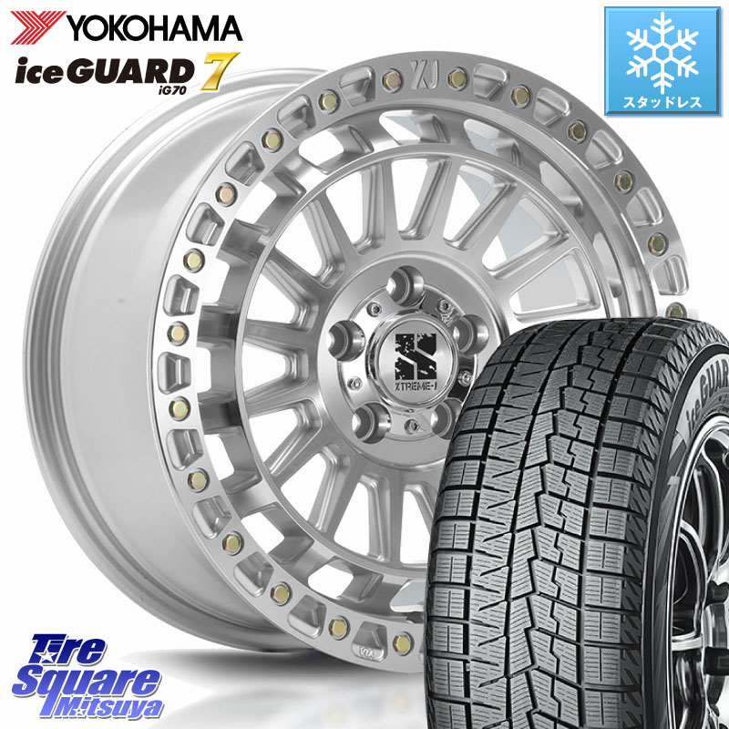 YOKOHAMA R7148 ice GUARD7 IG70 アイスガード スタッドレス ミツヤ 225/50R18MLJ XJ08 XTREME-J ホイール 18インチ 18X8.0J 40 5穴 114.3 カローラクロス エクストレイル X-TRAIL 日産 スカイラインセダン 日産｜タイヤスクエアミツヤ