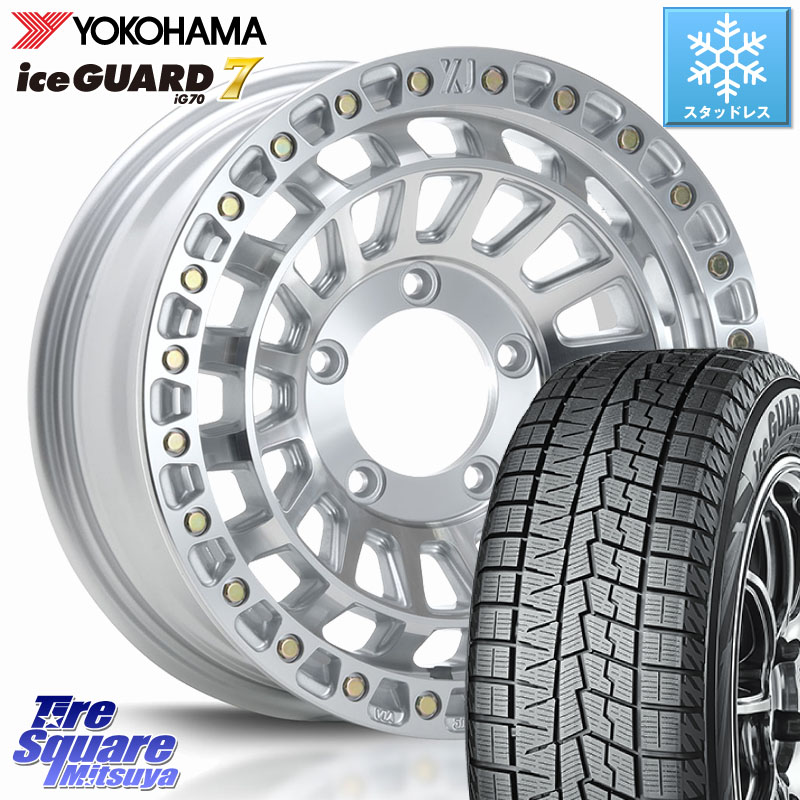YOKOHAMA R7116 ice GUARD7 IG70 アイスガード スタッドレス ミツヤ 215/65R16MLJ XJ08 XTREME-J ホイール 16インチ 16X5.5J 20 5穴 139.7 ジムニー専用(要オーバーフェンダー等) AZオフロード カスタムサイズ|タイヤスクエアミツヤ