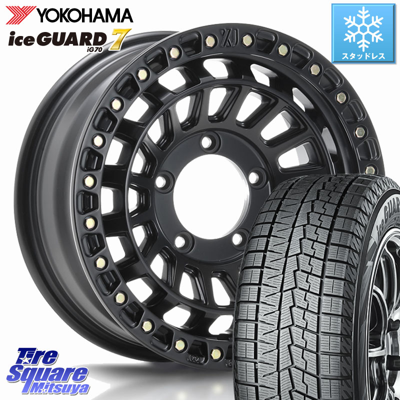 YOKOHAMA R7116 ice GUARD7 IG70 アイスガード スタッドレス ミツヤ 215/65R16MLJ XJ08 XTREME-J ※インセット-5 ホイール 16インチ 16X6.0J 0 5穴 139.7 ジムニー専用(要オーバーフェンダー等) ジムニ−シエラ/ノマド(カスタム) AZオフロード カスタムサイズ|タイヤスクエアミツヤ