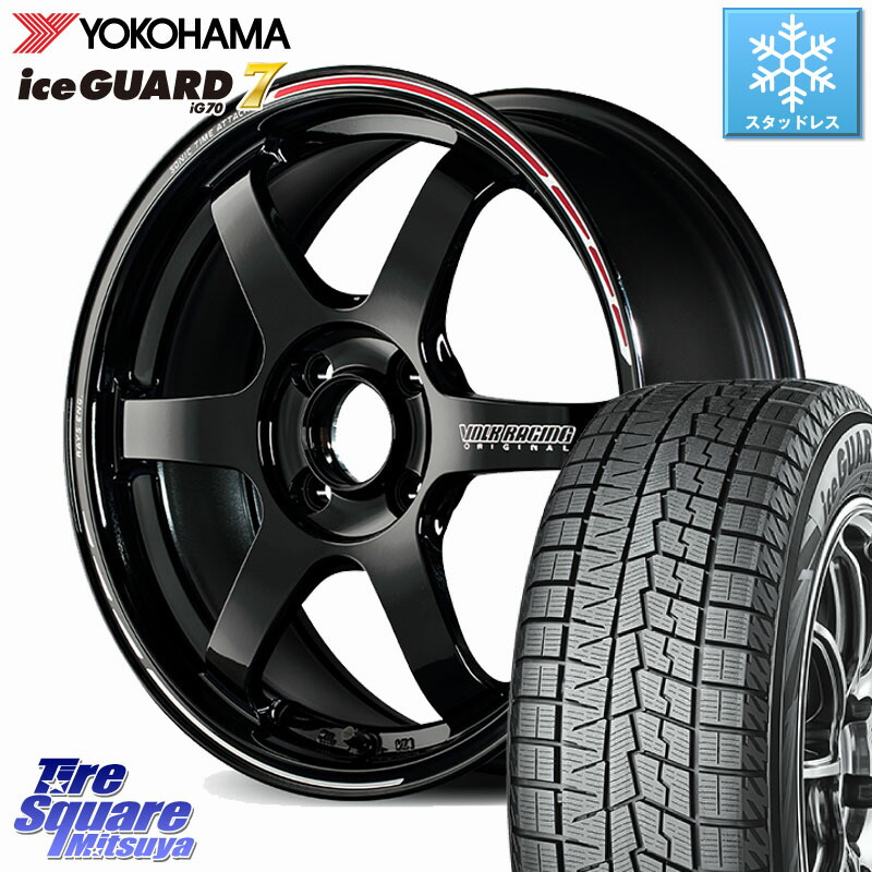 YOKOHAMA R7152 ice GUARD7 IG70 アイスガード スタッドレス ミツヤ 185/55R15 RAYS 【欠品次回10~11月】 TE37 SONIC TIME ATTACK EDITION 軽自動車専用 鍛造 ホイール 15インチ 15 X 5.5J +46 4穴 100 K13マーチ