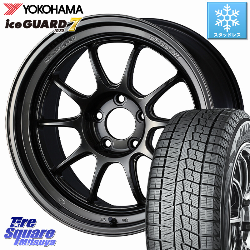 YOKOHAMA R7120 ice GUARD7 IG70 アイスガード スタッドレス ミツヤ 225/45R18WEDS TC105X DSR ウェッズスポーツ ホイール 18インチ 18X8.5J 32 5穴 114.3|タイヤスクエアミツヤ