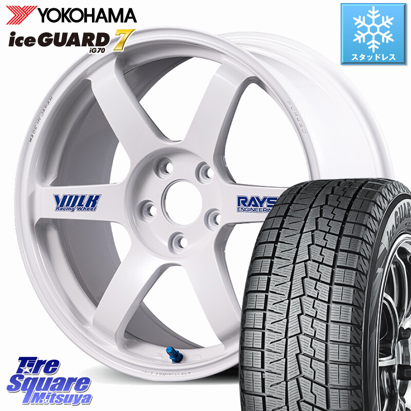 YOKOHAMA R8814 ice GUARD7 IG70 アイスガード スタッドレス ミツヤ 245/45R20RAYS 【欠品次回3~4月】 VOLK RACING TE37 SAGA S-plus 30th STICKER Ver ホイール 20インチ 20X9.0J 37 5穴 114.3 NX レクサス｜タイヤスクエアミツヤ