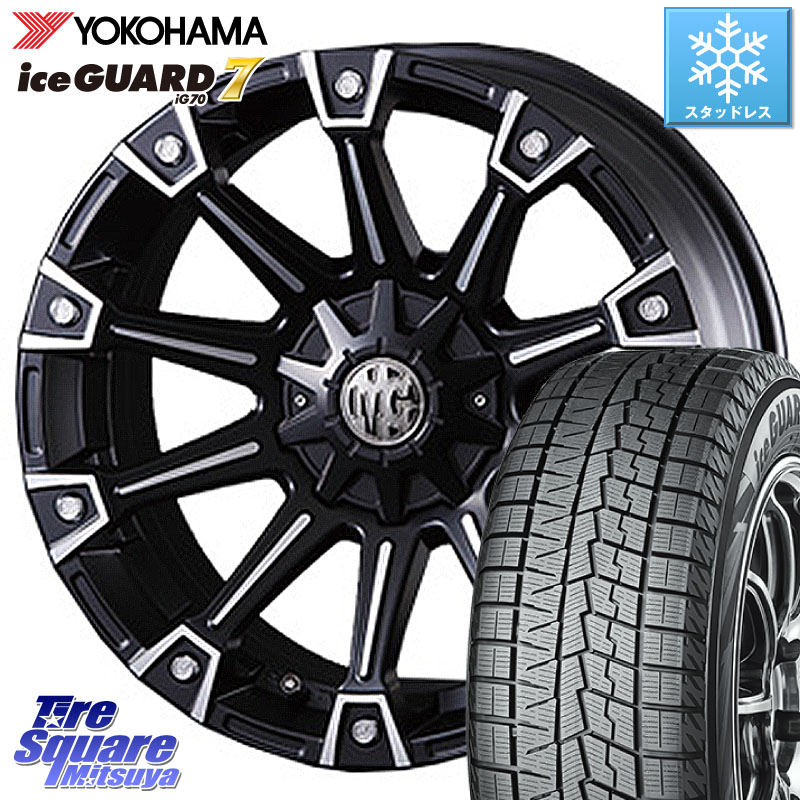 YOKOHAMA R7132 ice GUARD7 IG70 アイスガード スタッドレス ミツヤ 205/65R16 CRIMSON クリムソン MONSTER モンスター ホイール 16インチ 16 X 7.0J +35 5穴 114.3