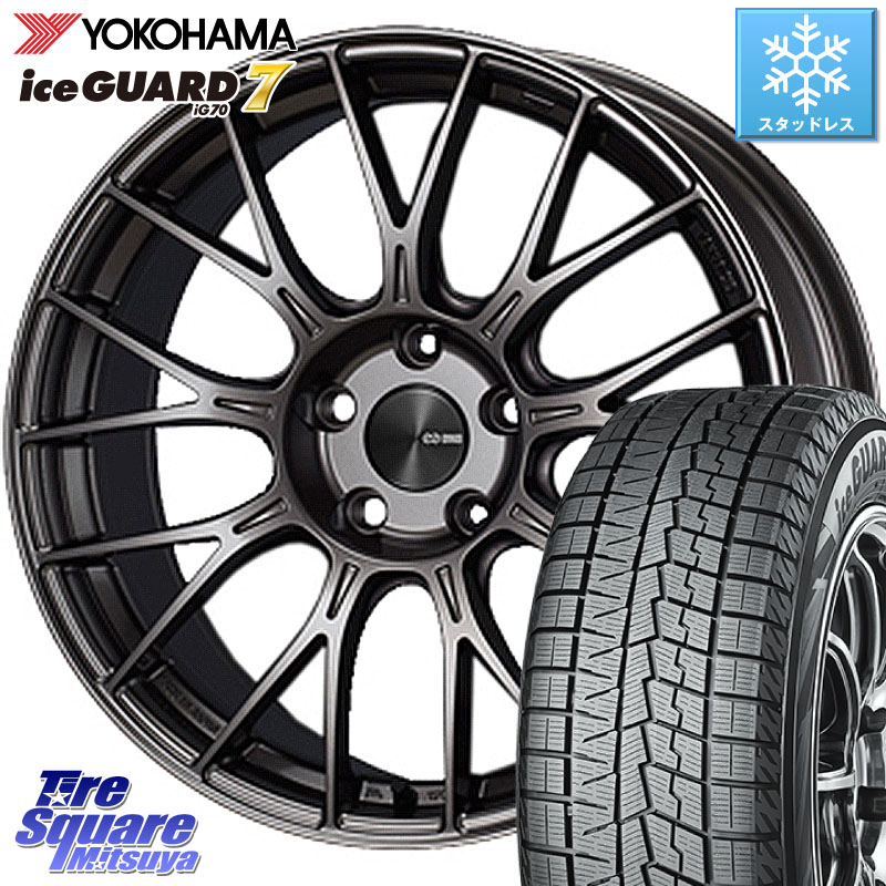 YOKOHAMA R7111 ice GUARD7 IG70 アイスガード スタッドレス ミツヤ 185/65R15 ENKEI エンケイ PerformanceLine PFM1 15インチ 15 X 6.0J +45 4穴 100 アクアクロスオーバー FITクロスター