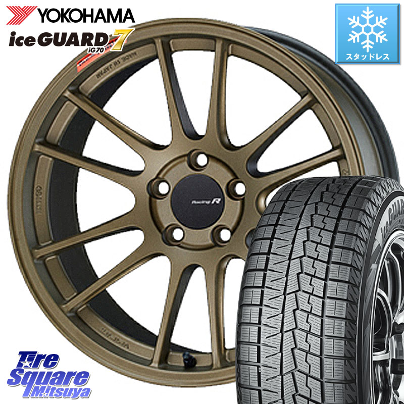 YOKOHAMA R7120 ice GUARD7 IG70 アイスガード スタッドレス ミツヤ 225/45R18 ENKEI エンケイ Racing Revolution GTC01RR ホイール 18 X 7.5J +45 5穴 100