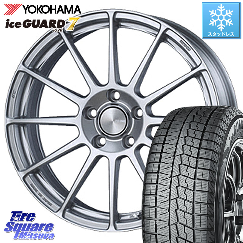 YOKOHAMA R7117 ice GUARD7 IG70 アイスガード スタッドレス ミツヤ 215/60R17 ENKEI エンケイ PerformanceLine PF03 ホイール 17 X 7.0J +48 5穴 114.3 C-HR 50系エスティマ 10系カローラクロス E52エルグランド ZR-V RV系ヴェゼル RC系オデッセイ後期 CX-30 MX-30