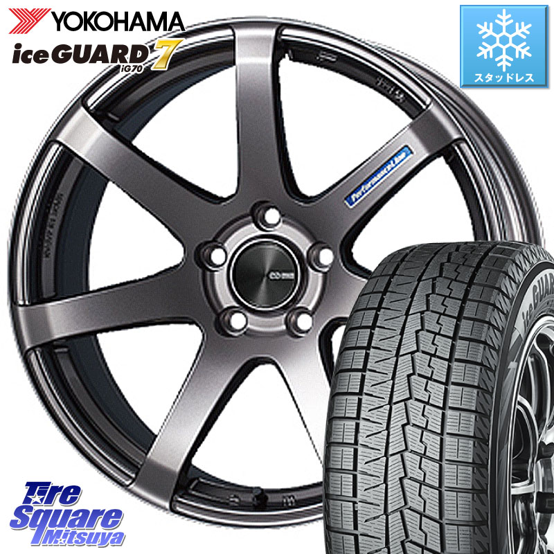 YOKOHAMA R7129 ice GUARD7 IG70 アイスガード スタッドレス ミツヤ 175/60R16 ENKEI エンケイ PerformanceLine PF07 DS ホイール 16 X 5.0J +45 4穴 100